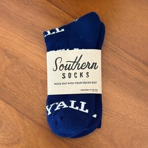 Men’s Navy 'Y'All' Socks